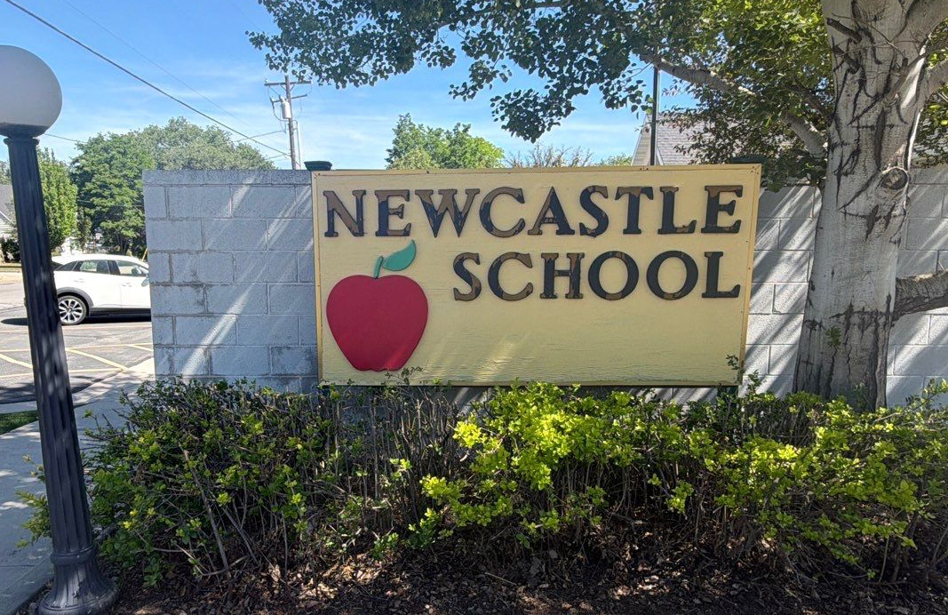 Existing entrance wall